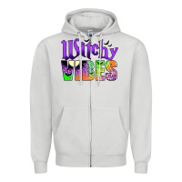 Dove Grey witchy vibes Zipper Hoodie - JahusDesignShop