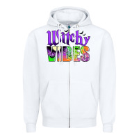 White witchy vibes Zipper Hoodie - JahusDesignShop