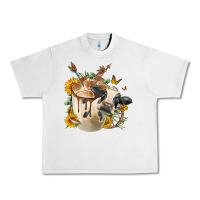 Lunar Rock Black And White Cow Coffee Urban Heavy Tee - FaDigitalArtStudio