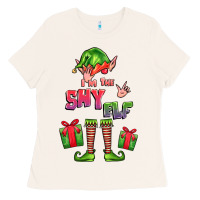 Bone im the shy elf elf Ladies Tee - FaDigitalArtStudio