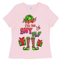 Bubblegum Pink im the shy elf elf Ladies Tee - FaDigitalArtStudio