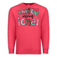 Cardinal wife mom cna certified nursing assistant Premium Sweatshirt - RanaPortraitStore
