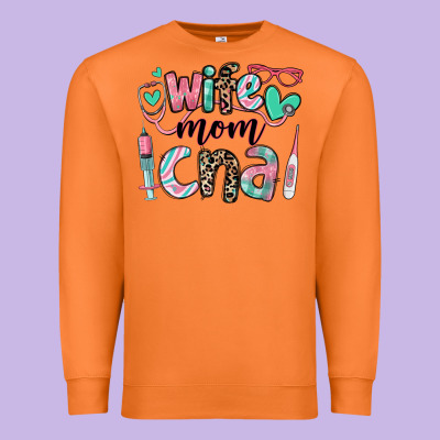 Wife Mom Cna Certified Nursing Assistant Premium Sweatshirt Designed By Ranaportraitstore