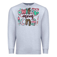 Heather Grey wife mom cna certified nursing assistant Premium Sweatshirt - RanaPortraitStore