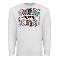 Oatmeal Heather wife mom cna certified nursing assistant Premium Sweatshirt - RanaPortraitStore