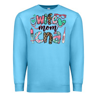 Ocean Blue wife mom cna certified nursing assistant Premium Sweatshirt - RanaPortraitStore