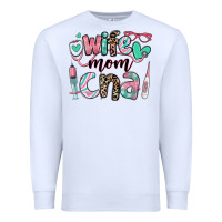 White wife mom cna certified nursing assistant Premium Sweatshirt - RanaPortraitStore