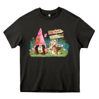 Asphalt Easter gnome and rabbit egg hunt  Easter Day Heavy Core Tee - CowGirlArtShop