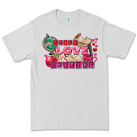Dove Grey Valentine's Day teach love inspire Premium Tee - FaDigitalArtStudio