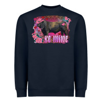 Navy be mine black angus bull Heavyweight Sweatshirt - RanaPortraitStore