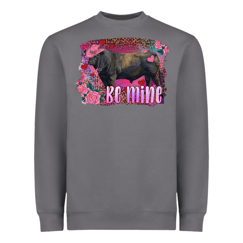 Be Mine Black Angus Bull Heavyweight Sweatshirt by RanaPortraitStore | Teevron
