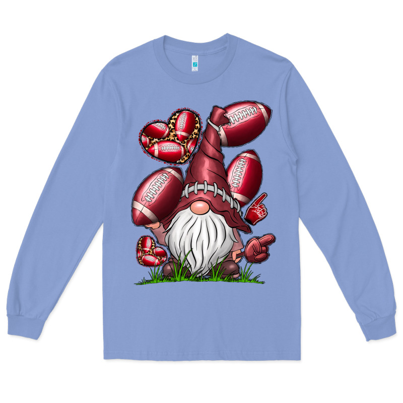 American Football Gnome Long Sleeve Tee by CowhideDigitalArt | Teevron