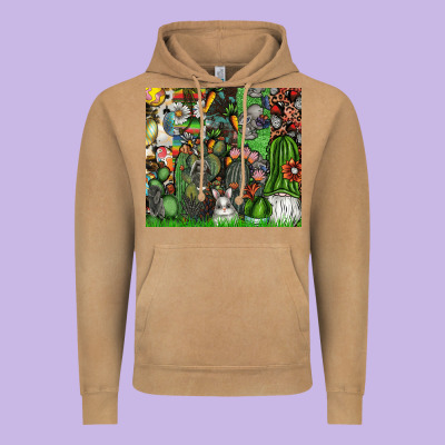 Easter Vintage Hoodie Designed By Cowhidedigitalart