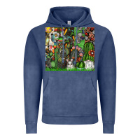 Vintage Denim easter Vintage Hoodie - CowhideDigitalArt