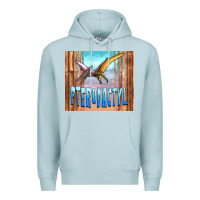 Blue Mist dinosaur pterodactyl Premium Hoodie - Artiststas