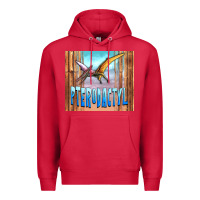Cardinal dinosaur pterodactyl Premium Hoodie - Artiststas