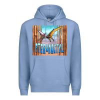Colony Blue dinosaur pterodactyl Premium Hoodie - Artiststas