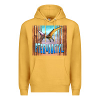 Mustard dinosaur pterodactyl Premium Hoodie - Artiststas