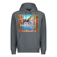 Rock dinosaur pterodactyl Premium Hoodie - Artiststas