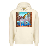 Sandshell dinosaur pterodactyl Premium Hoodie - Artiststas