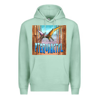 Seafoam dinosaur pterodactyl Premium Hoodie - Artiststas