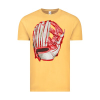 Vintage Mustard Catchers Mitt Fa Element Vintage Tee - FaDigitalArtStudio