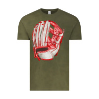 Vintage Olive Catchers Mitt Fa Element Vintage Tee - FaDigitalArtStudio