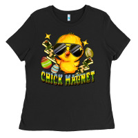 Black chick magnet Ladies Tee - FaDigitalArtStudio