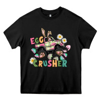 Black Egg crusher monster truck Heavy Core Tee - CowGirlArtShop