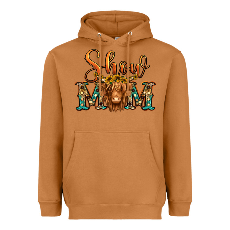 Show Mom Long Haired Cow Heavyweight Hoodie by Jasminsmagicworld | Teevron