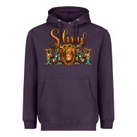 Plum show mom long haired cow Heavyweight Hoodie - Jasminsmagicworld