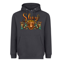 Smoke show mom long haired cow Heavyweight Hoodie - Jasminsmagicworld