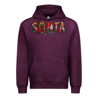 Mauve Wine santa baby lady of guadalupe Urban Hoodie - Jasminsmagicworld