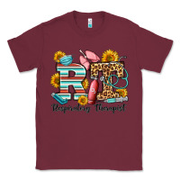 Burgundy respiratory therapist western Classic Tee - OliviaCreatesArt