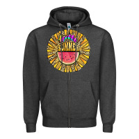 Charcoal Heather hello summer Zipper Hoodie - JahusDesignShop