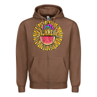 Chestnut hello summer Zipper Hoodie - JahusDesignShop