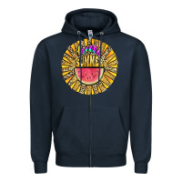 Navy hello summer Zipper Hoodie - JahusDesignShop