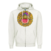 Oatmeal Heather hello summer Zipper Hoodie - JahusDesignShop