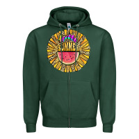 Sports Green hello summer Zipper Hoodie - JahusDesignShop
