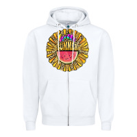 White hello summer Zipper Hoodie - JahusDesignShop