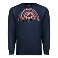 Navy western nurse rainbow Premium Sweatshirt - RanaPortraitStore