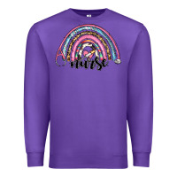 Purple western nurse rainbow Premium Sweatshirt - RanaPortraitStore