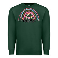 Sports Green western nurse rainbow Premium Sweatshirt - RanaPortraitStore