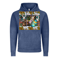 Vintage Denim easter Vintage Hoodie - CowhideDigitalArt