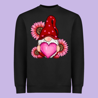 Valentine's Day With Sunflowers Gnomes Heavyweight Sweatshirt Designed By Ranaportraitstore