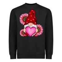 Black valentine's day with sunflowers gnomes Heavyweight Sweatshirt - RanaPortraitStore