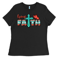 Black Have Faith Ladies Tee - BundleAndBundleShop