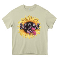 Mom Life Sunflower Mother's Day Heavy Core Tee | Teevron