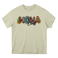 Mossy western christmas mama claus sunflowers and cactus Heavy Core Tee - Jasminsmagicworld