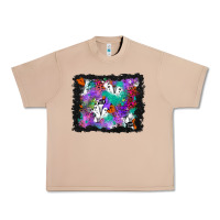 Burro halloween ghost and turquoise glitter background Urban Heavy Tee - BundleAndBundleShop